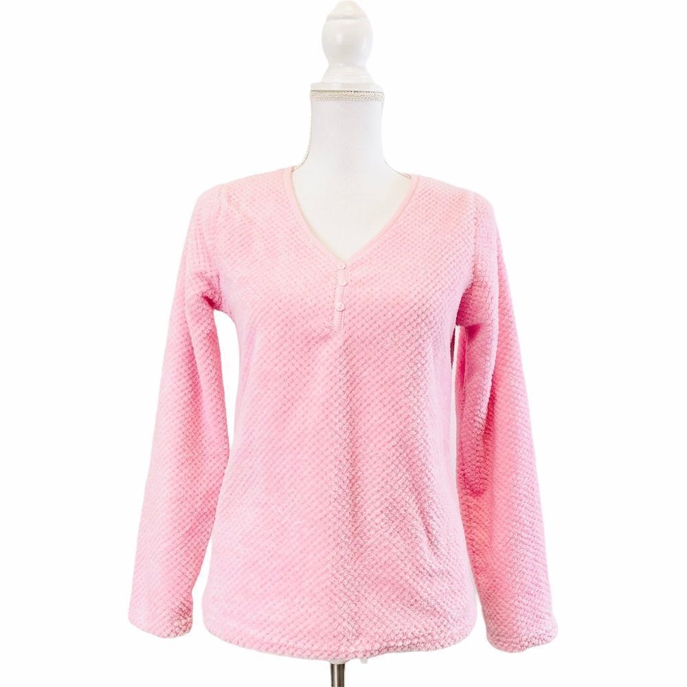 RENE ROFE Pink Sleepwear Long Sleeve Top